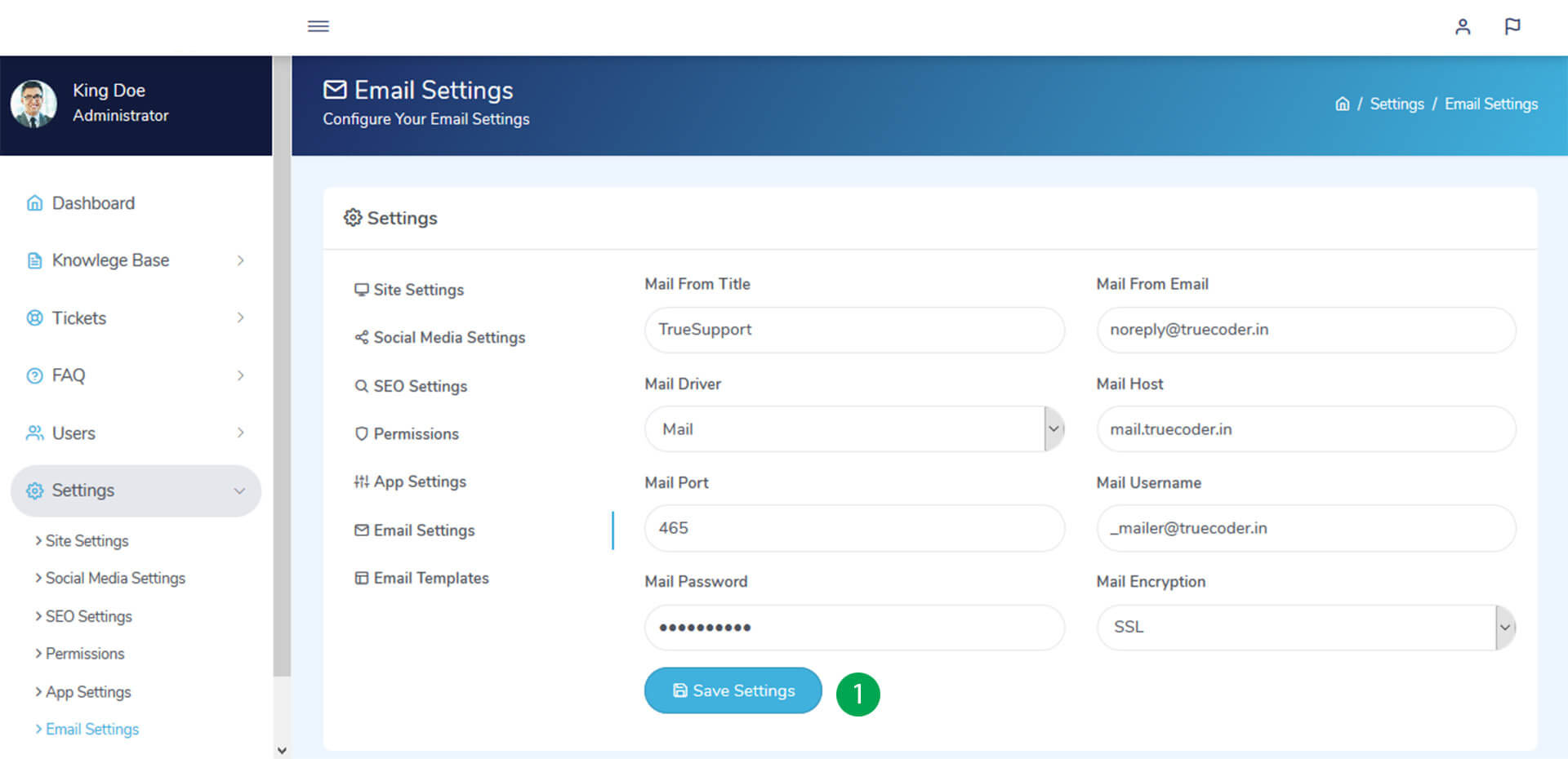 Email Settings